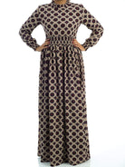 Moroccan scrunched maxi dress Kabayare