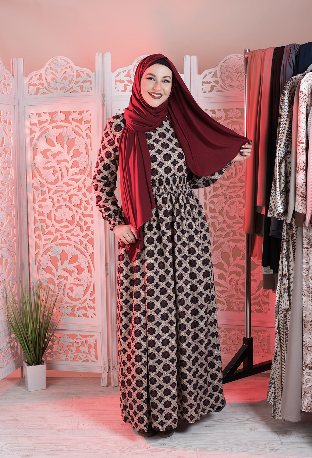 Moroccan scrunched maxi dress Kabayare