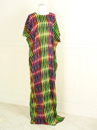 Multi hues print bati dress KF