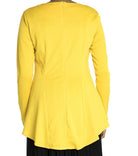 Mustard Hi-low Peplum Top Kabayare