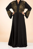 mustard  lace Abaya Kabayare