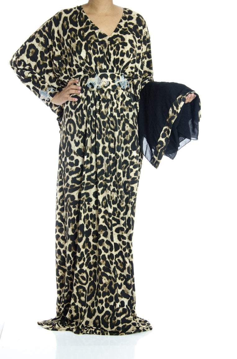 Naima Butterfly Jersey Abaya Kabayare