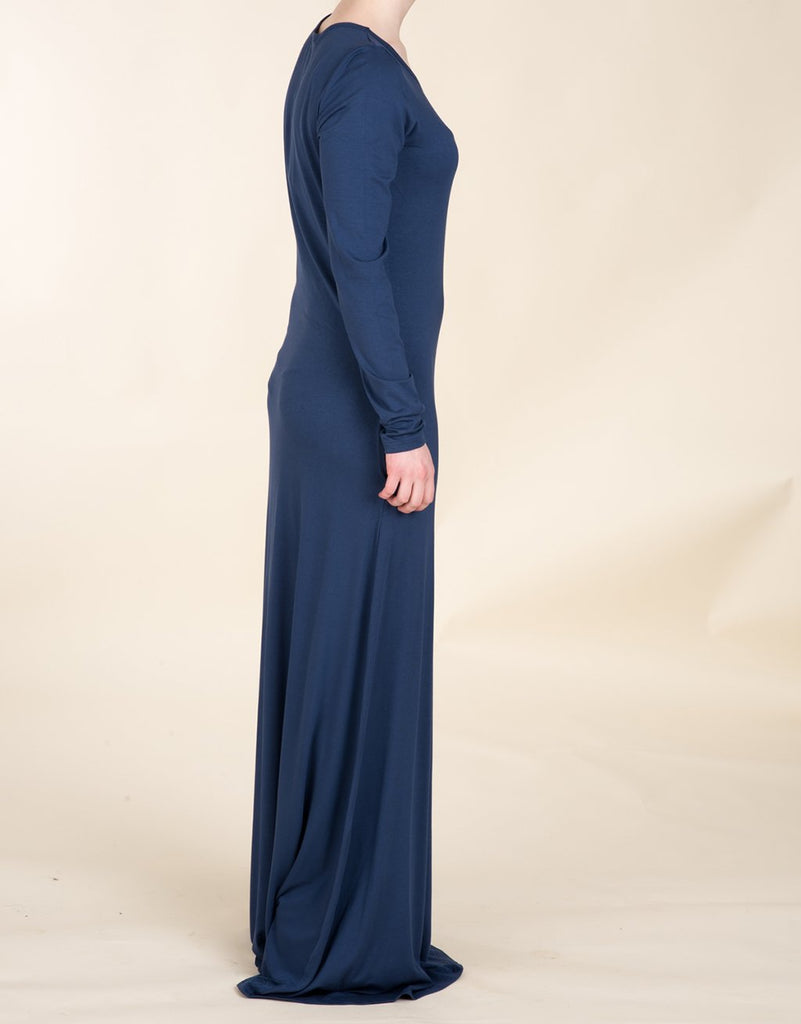 Navy Blue Cotton Candy Dress Kabayare