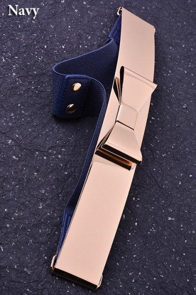 Navy Bow tie Belt - Kabayare Fashion (5319219314837)