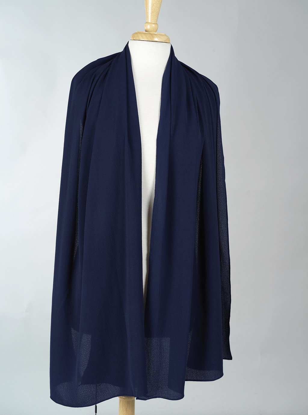 Navy  fabulous crepe Hijab Kabayare