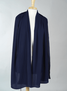 Navy  fabulous crepe Hijab Kabayare