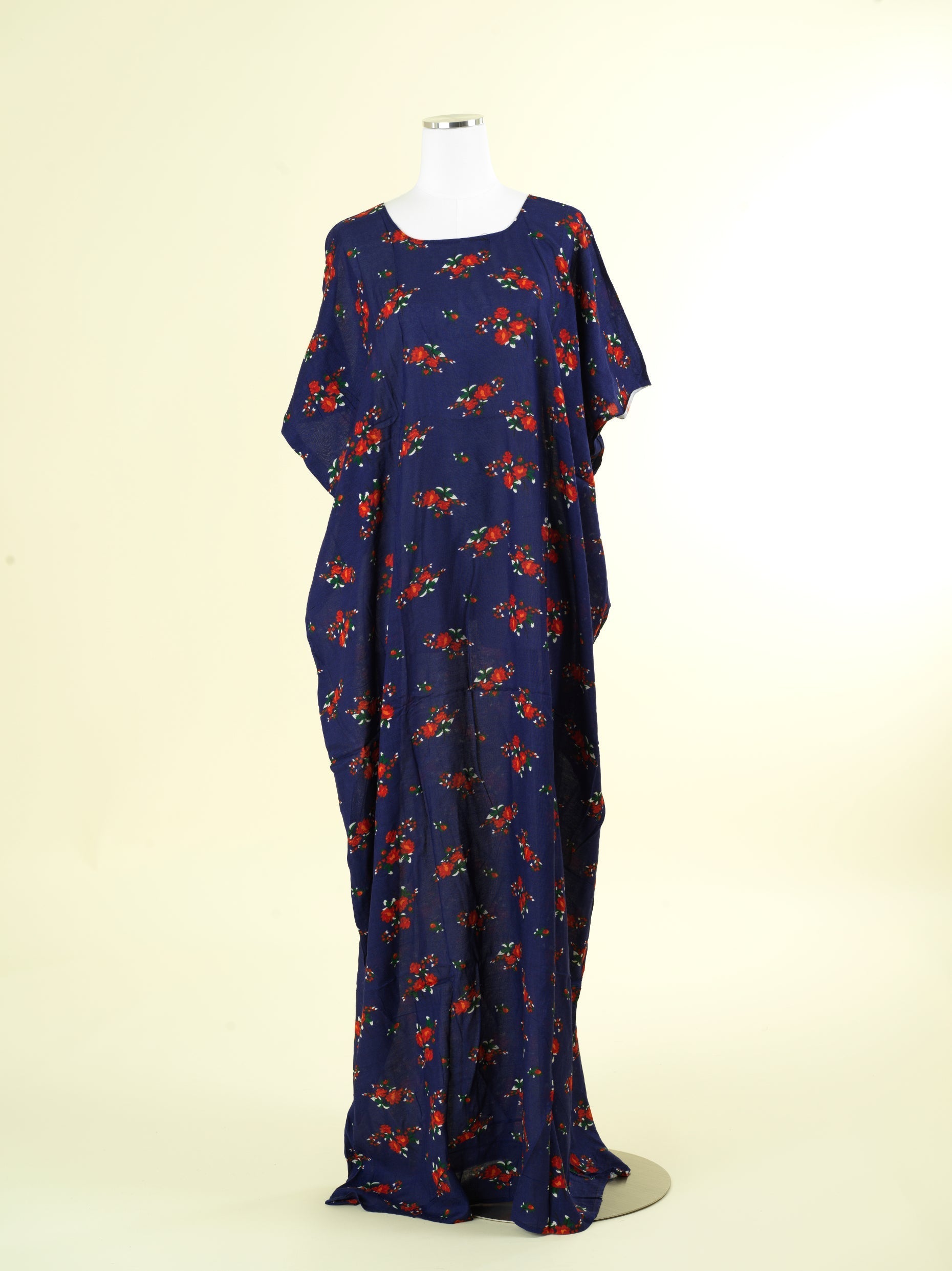 navy floral print bati dress Kabayare