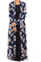 Navy Gardenia Maxi Cardigan Kabayare