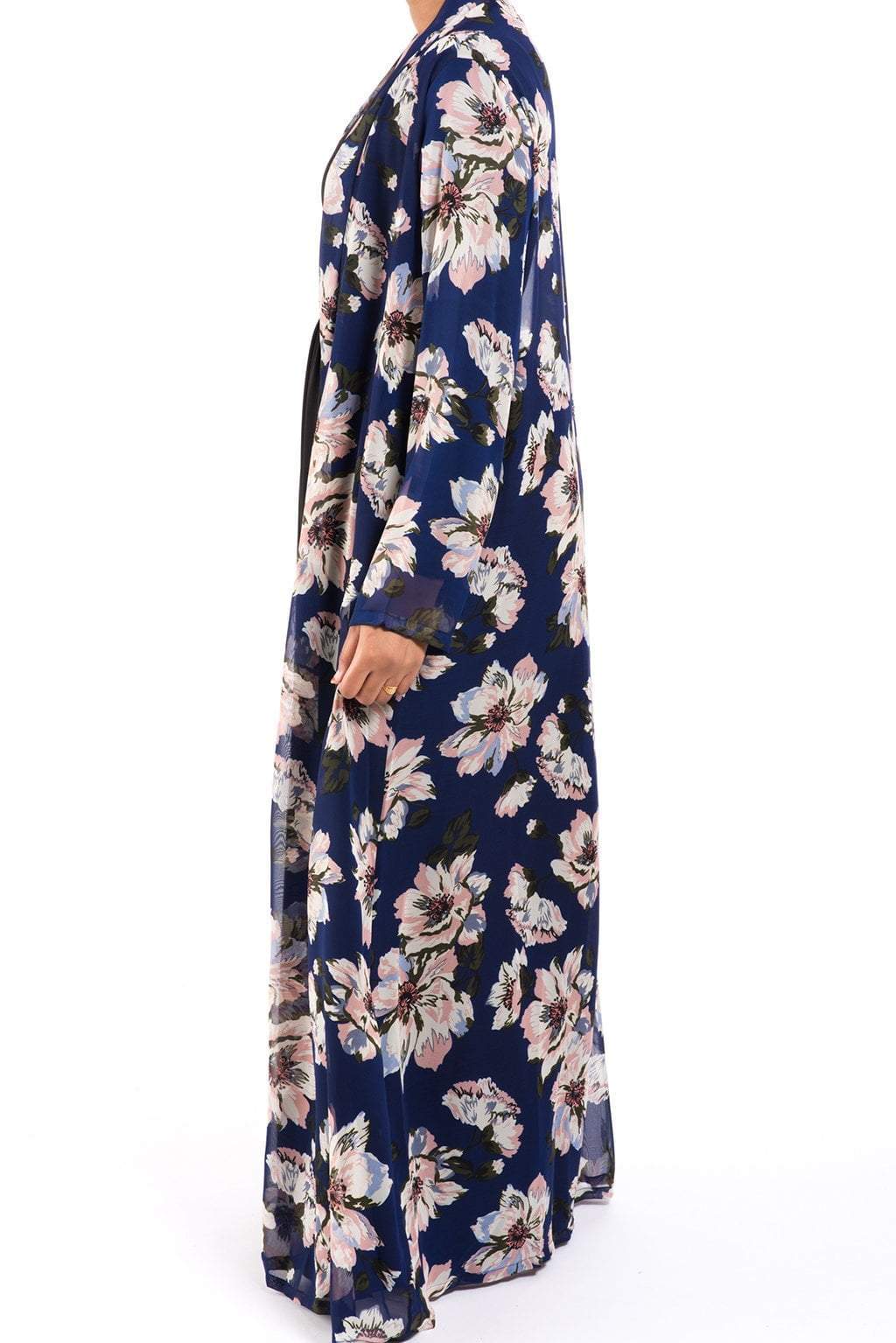 Navy Gardenia Maxi Cardigan Kabayare