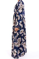 Navy Gardenia Maxi Cardigan Kabayare
