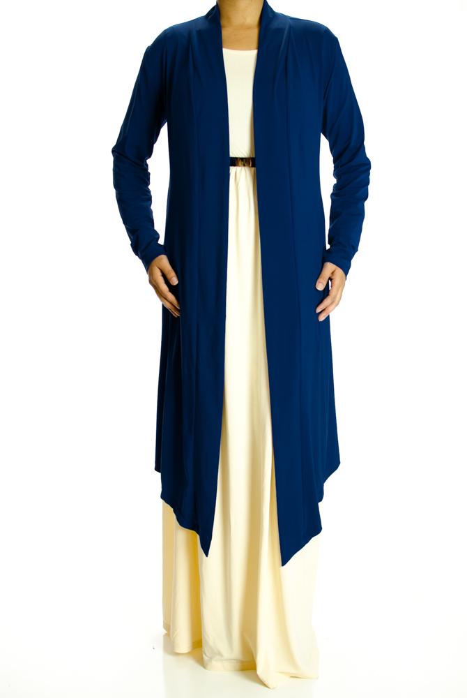 Navy Maxi Sweep Cardigan Kabayare