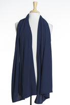Navy Milk Silk Hijab Kabayare