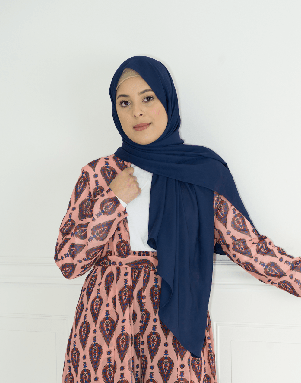 Navy Premium jersey hijab Kabayare
