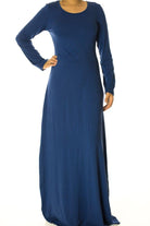 Navy Rayon Maxi dress Kabayare