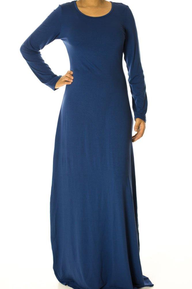 Navy Rayon Maxi dress Kabayare