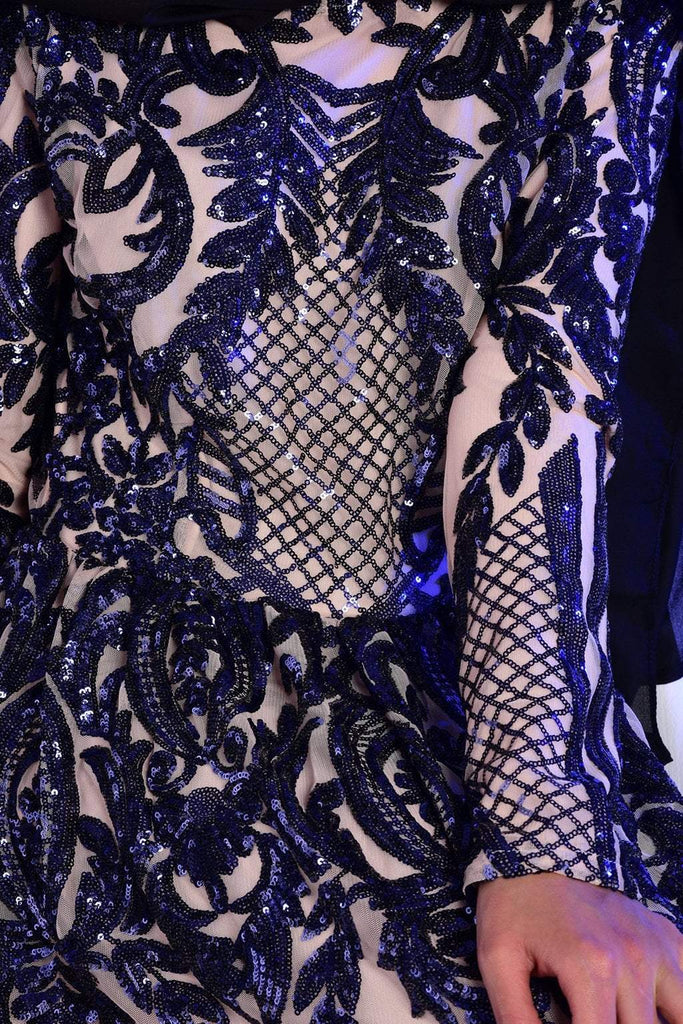 Navy sophisticated Gown Kabayare