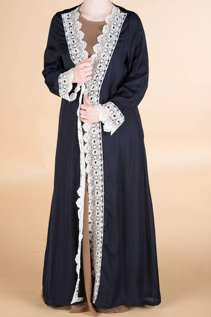 Navy sophisticated lace Kimono Kabayare