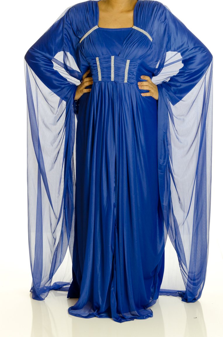 Navy Valet Butterfly Kaftan Kabayare