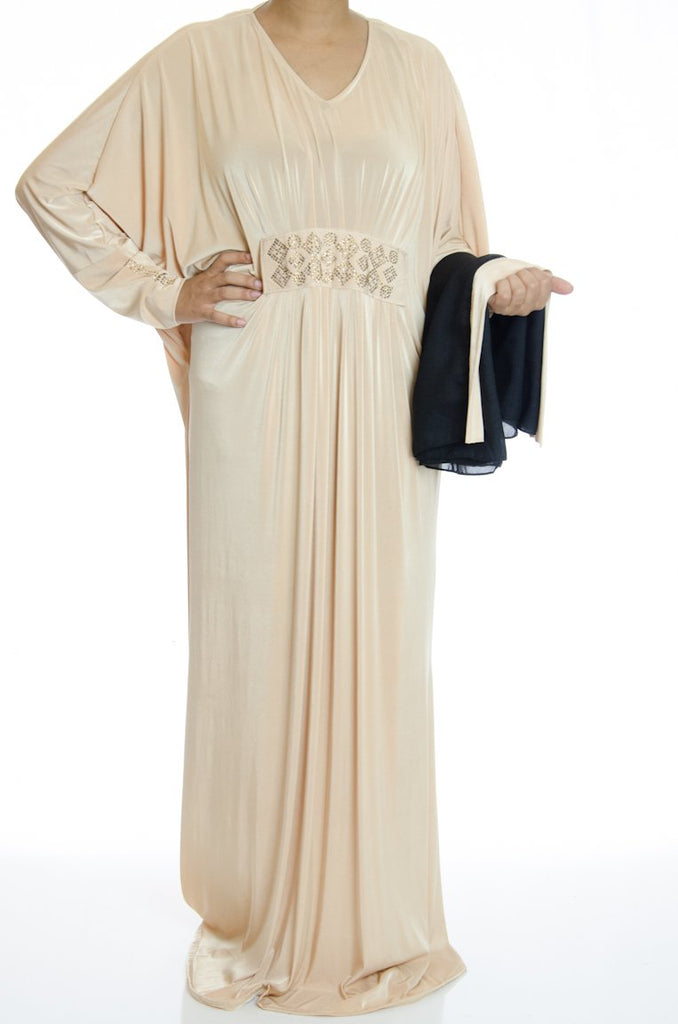 Nima Butterfly Jersey Abaya Kabayare
