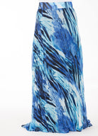 ocean Blue chiffon Maxi Skirt Kabayare