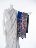 Off White Goden saree Dirac sets - Kabayare Fashion (5667548364949)