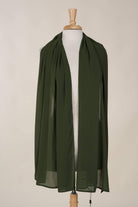 Olive Signature Georgette Hijab Kabayare