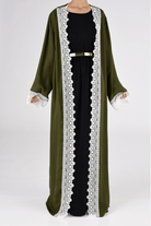 Olive sophisticated lace Kimono Kabayare