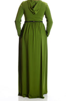 Olive Urban Hooded Maxi Dress Kabayare
