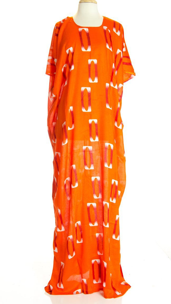 Orange matrix bati dress Kabayare