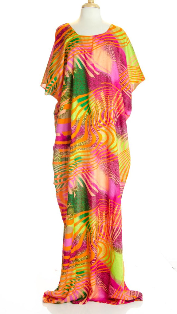 Orange splash of color bati dress Kabayare