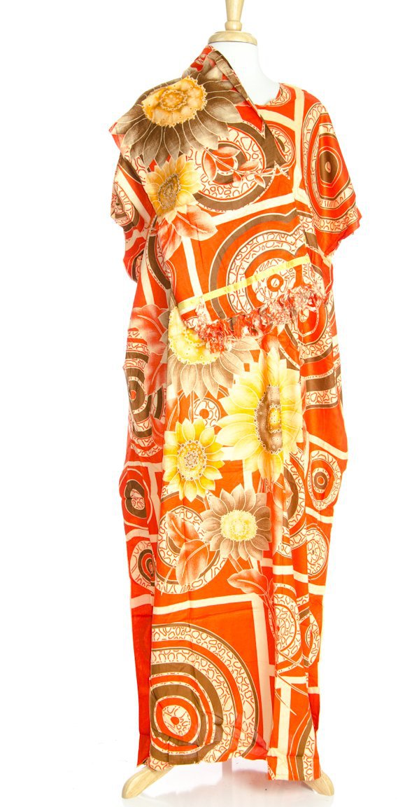 Orange Swirls Bati & Gabasaar Kabayare