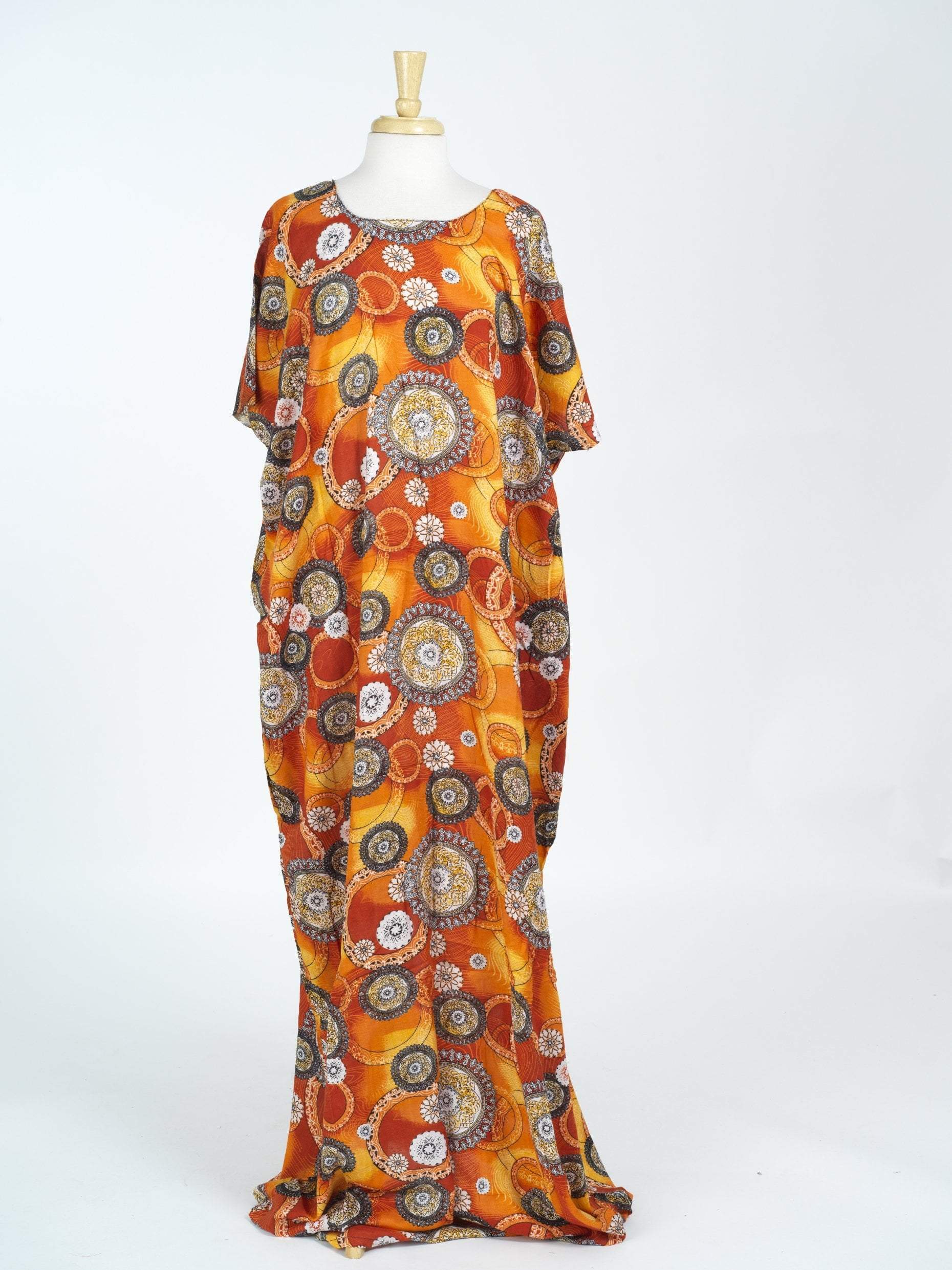 Orange Timeless Bati Dress Kabayare