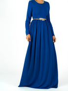Original milk silk Long sleeve Maxi dress Kabayare