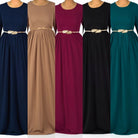 Original milk silk Long sleeve Maxi dress Kabayare
