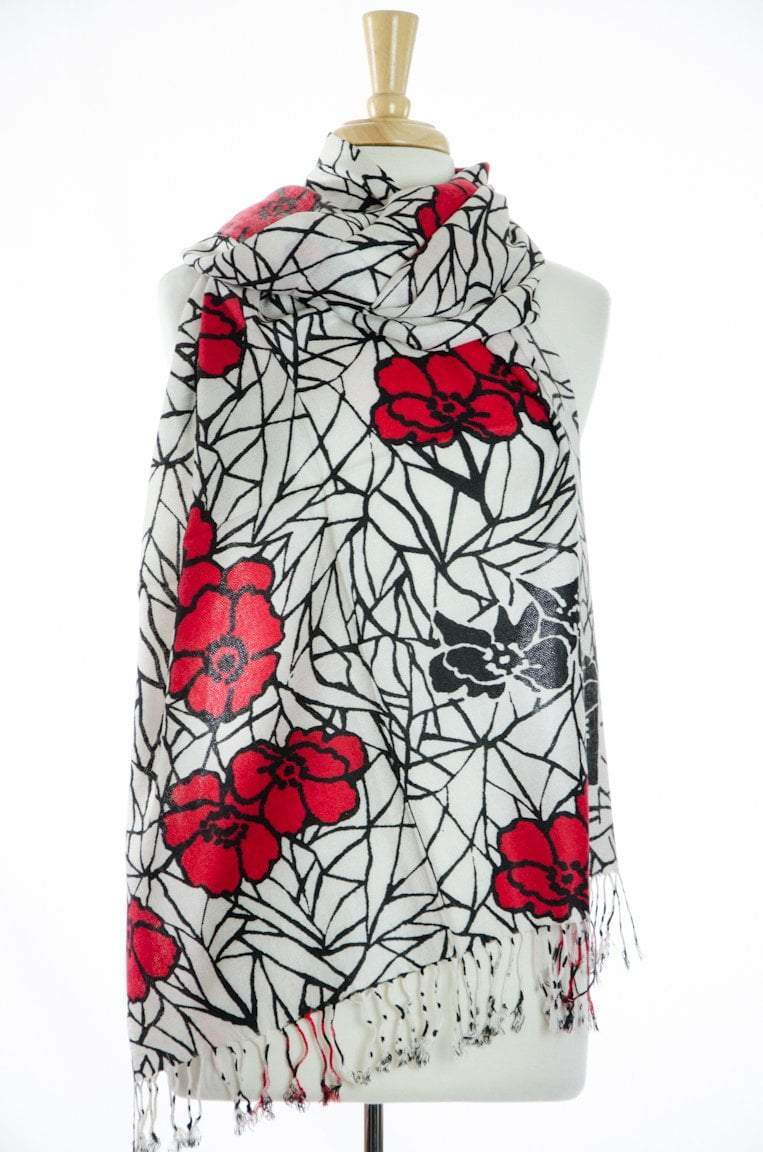 Pansy Acrylic Scarf Pashimina Kabayare