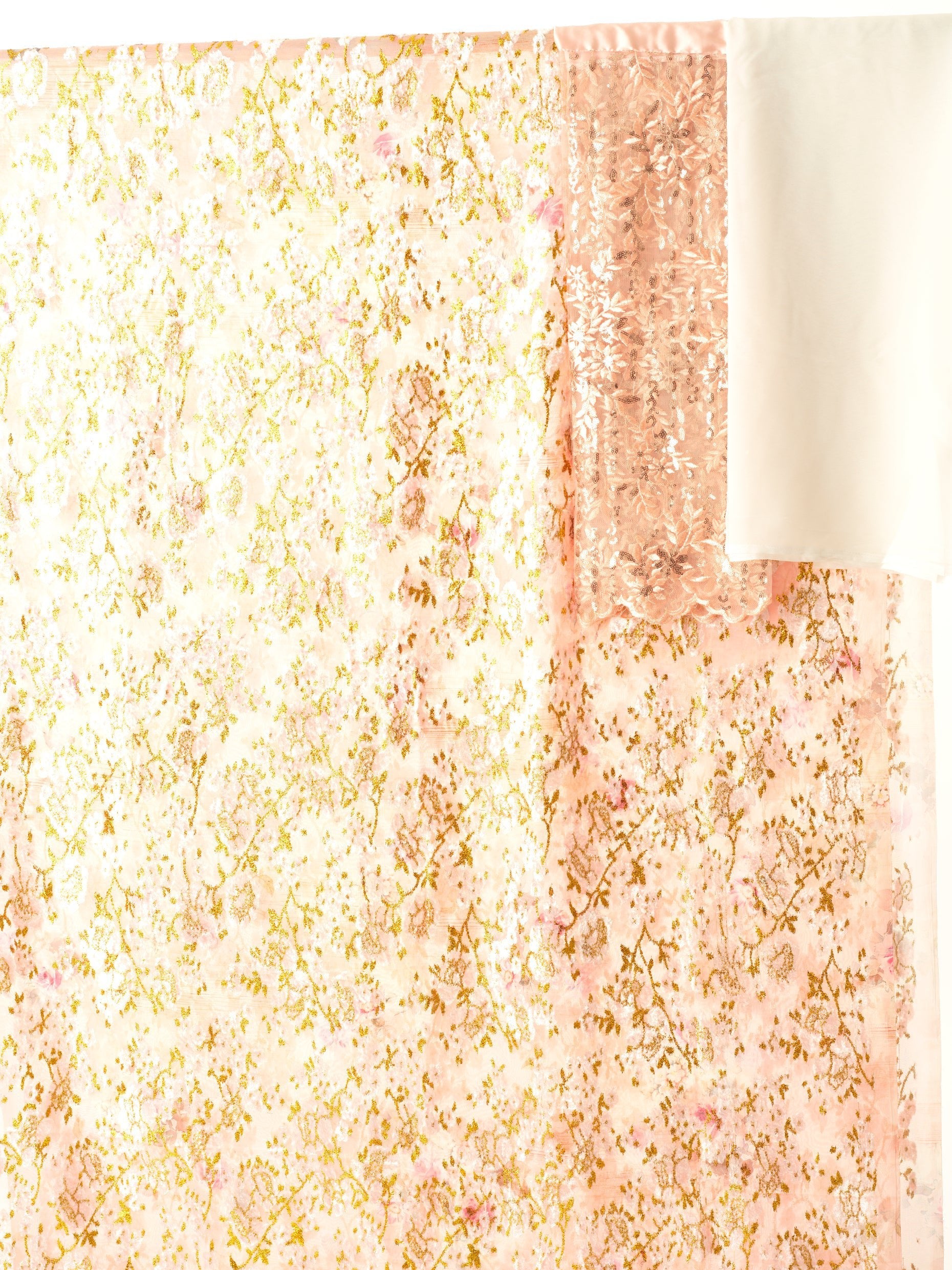 Pastel pink shiney Maqbal Dirac Kabayare
