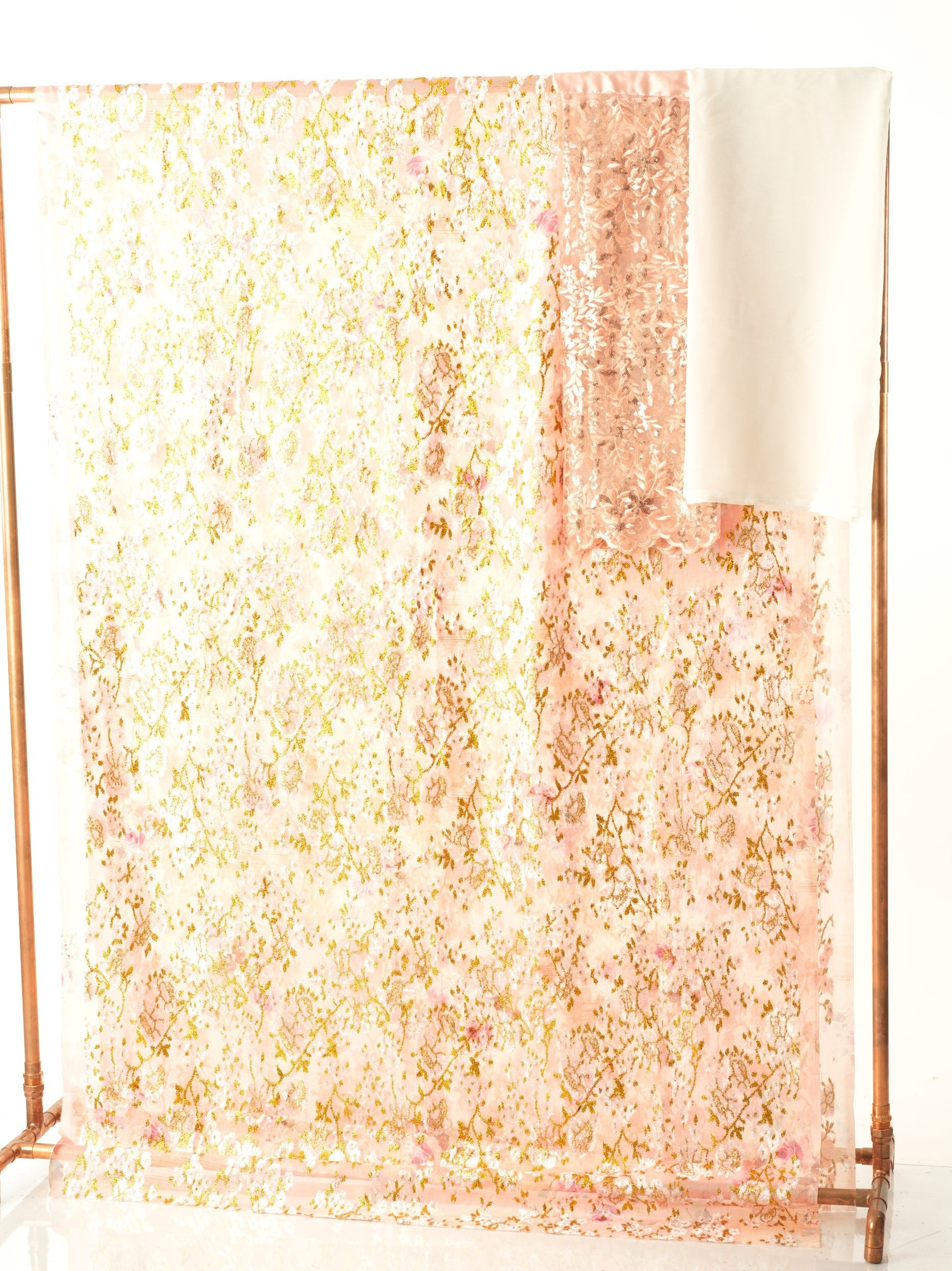 Pastel pink shiney Maqbal Dirac Kabayare