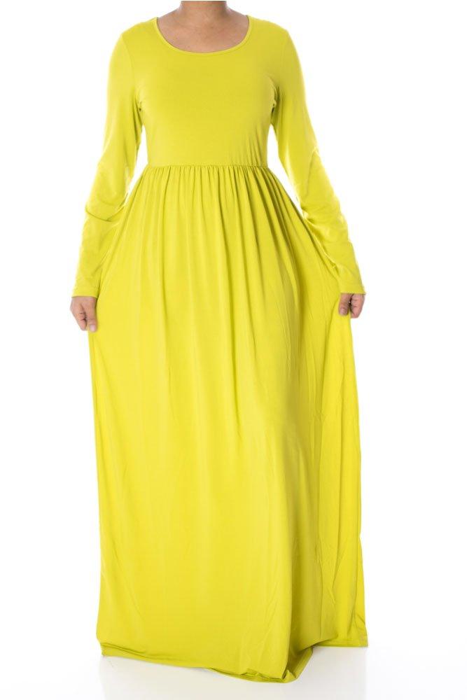 Pear Milk Silk Maxi Dress Kabayare