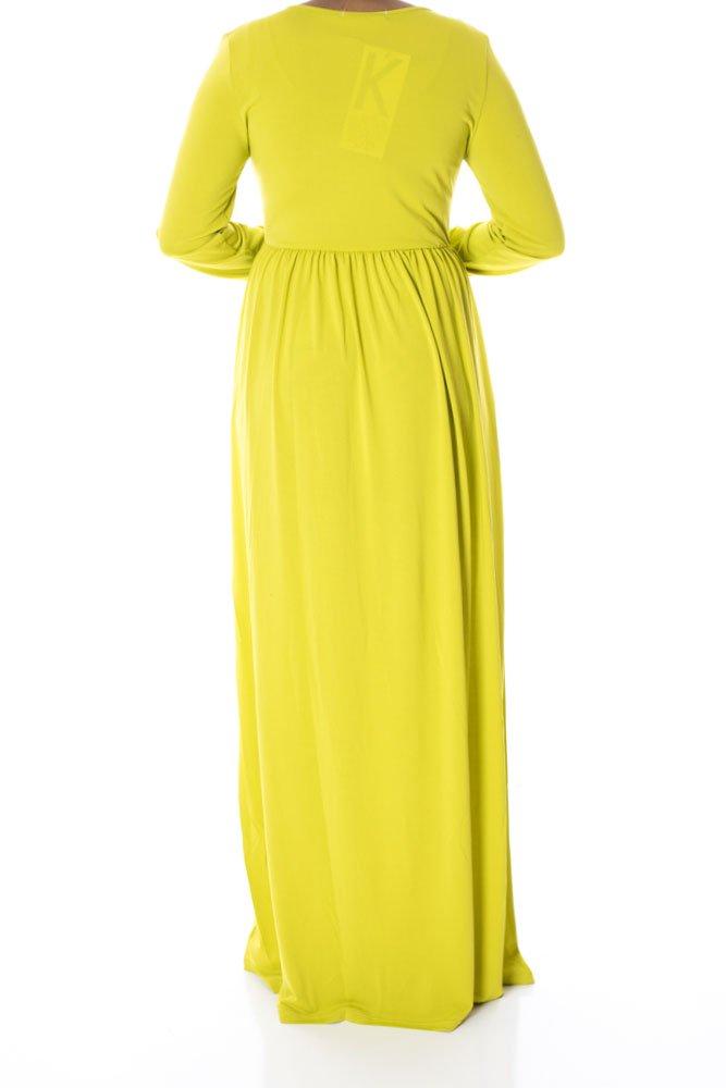 Pear Milk Silk Maxi Dress Kabayare