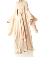 Pearl Abaya queen satin kimono two-piece set Kabayare