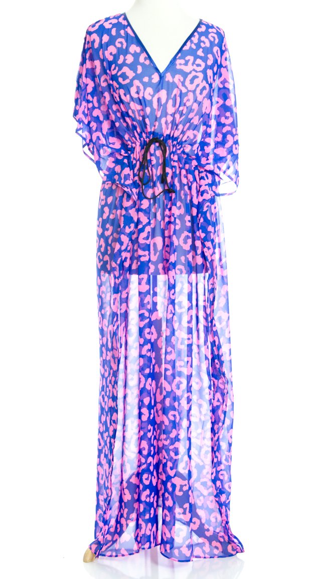 Peekaboo Kimono Maxi Dress Kabayare