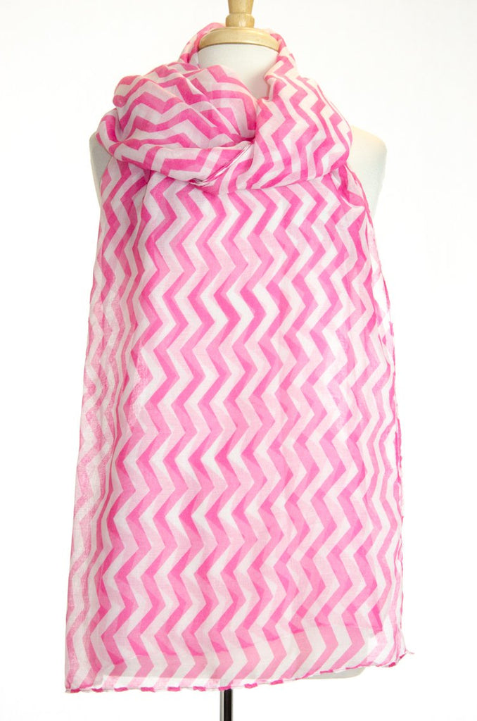 Pink Chevron scarf Kabayare