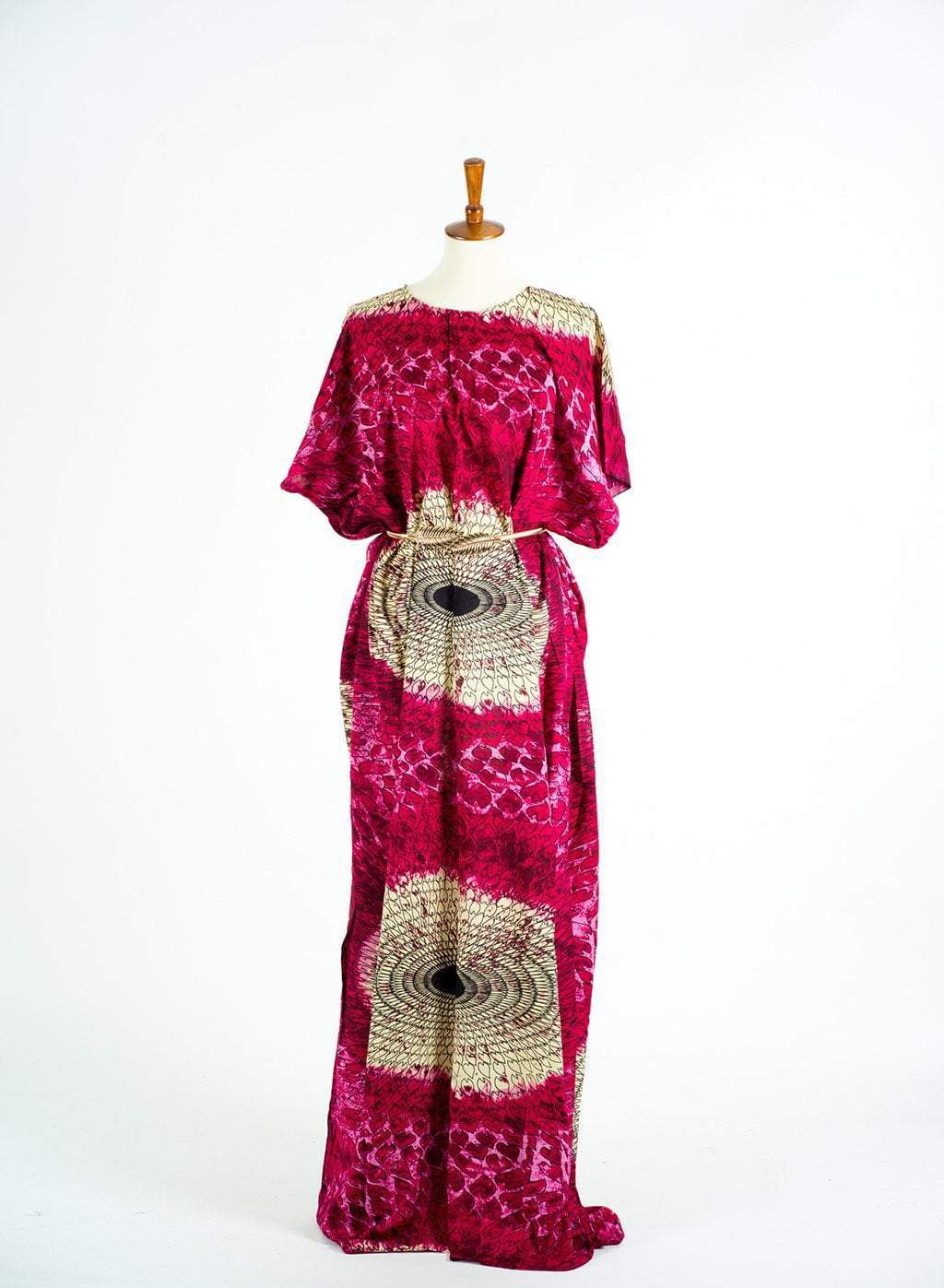 Pink feather hearts bati dress Kabayare