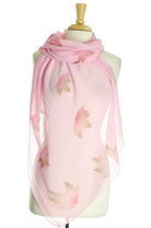Pink Leaves Hijab Kabayare