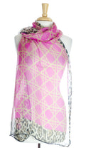 Pink  Moroccan Print Scarf Kabayare