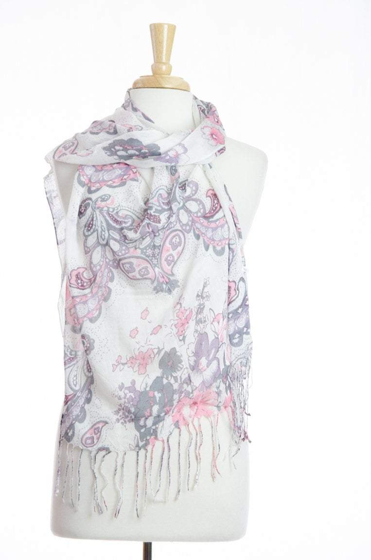 Pink Paisley Scarf Kabayare