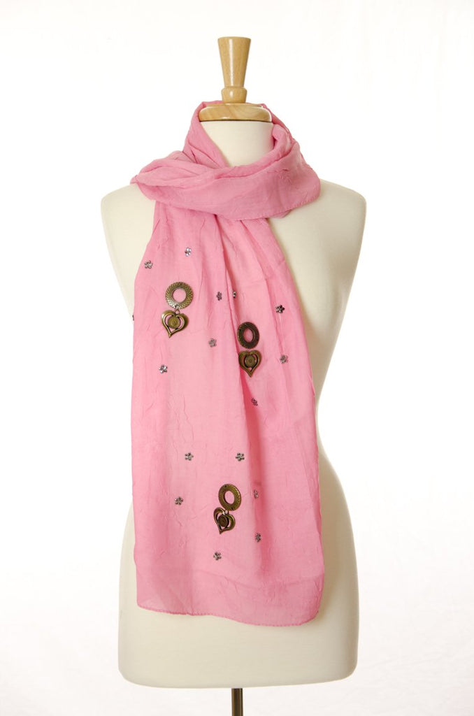 Pink Pendant Scarf Kabayare