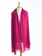 Pink Signature chiffon Hijab Kabayare
