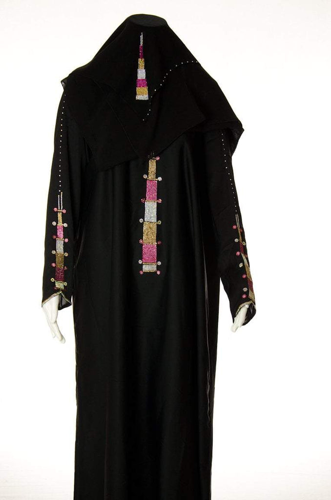 Pink Spadazzle Sleeve  Umbrella Abaya Kabayare