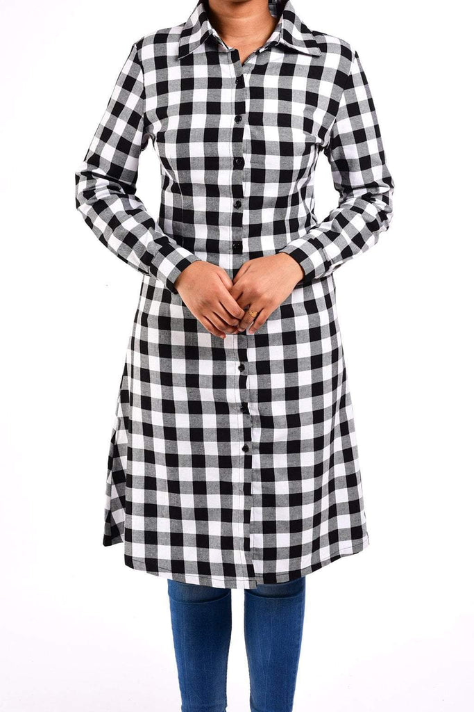 plaid tunic top Kabayare